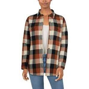 Natural Reflections Sherpa Lined Flannel,‎ Size Med NWT